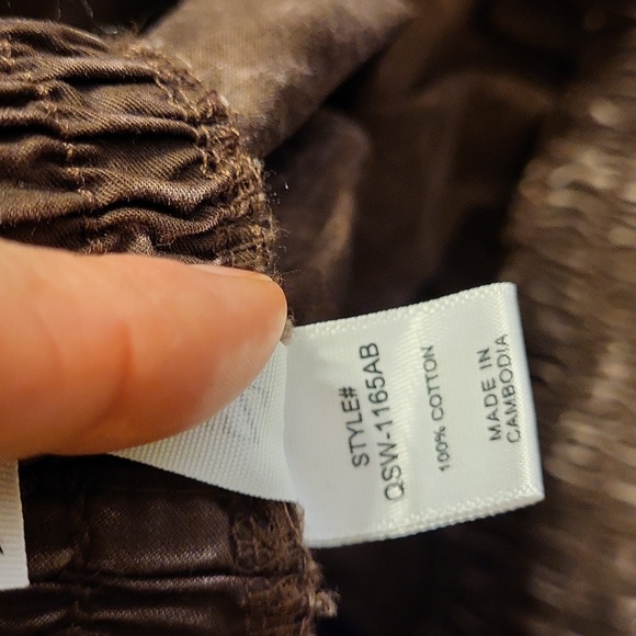 NWT Brown Acid Wash Maxi Skirt - Picture 7 of 7